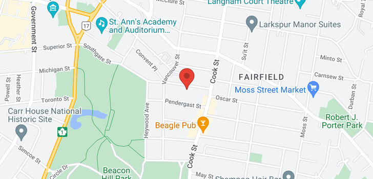 map of 1-1041 Southgate St
